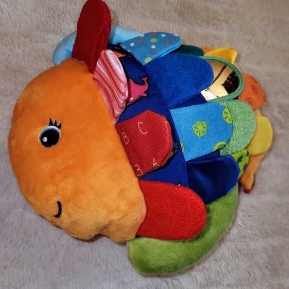 Melissa & Doug Flip Fish 12" plush w/squeaker, crinkle Baby Toy K's Kids - Picture 1 of 6